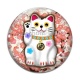 Cabochon Verre - chat chinois