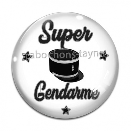 Cabochon Verre - super gendarme