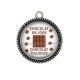 Pendentif Cabochon Argent - chocolat un jour chocolat toujours