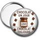 Miroir de poche - chocolat un jour chocolat toujours