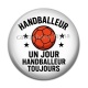 Cabochon Résine - handballeur un jour handballeur toujours