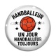 Cabochon Verre - handballeur un jour handballeur toujours