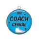 Pendentif Cabochon Argent - un coach génial