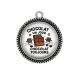 Pendentif Cabochon Argent - chocolat un jour chocolat toujours