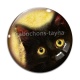 Cabochon Verre - chat