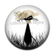 Cabochon Résine - chat noir