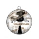 Pendentif Cabochon Argent - chat