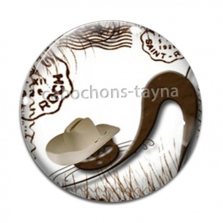 Cabochon Verre - chat