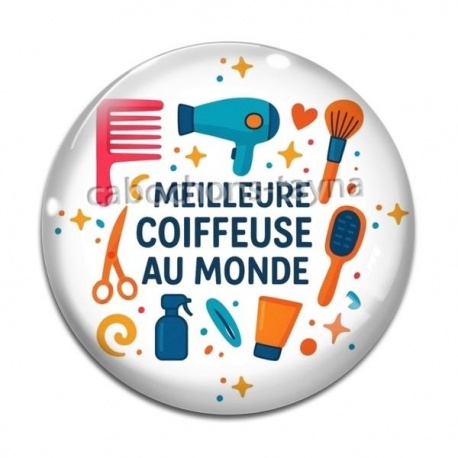 Cabochon Verre - meilleure coiffeuse au monde