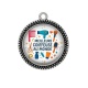 Pendentif Cabochon Argent - meilleure coiffeuse au monde