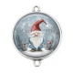 Connecteur Cabochon Argent - gnome