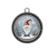 Pendentif Cabochon Argent - gnome