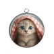 Pendentif Cabochon Argent - chaton