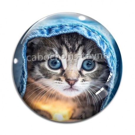 Cabochon Verre - chaton