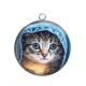 Pendentif Cabochon Argent - chaton