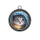 Pendentif Cabochon Argent - chaton