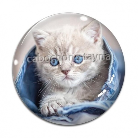 Cabochon Verre - chaton