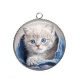 Pendentif Cabochon Argent - chaton
