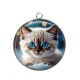 Pendentif Cabochon Argent - chaton