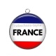 Pendentif Cabochon Argent - france
