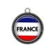 Pendentif Cabochon Argent - france