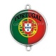 Connecteur Cabochon Argent - portugal