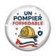 Cabochon Verre - un pompier formidable