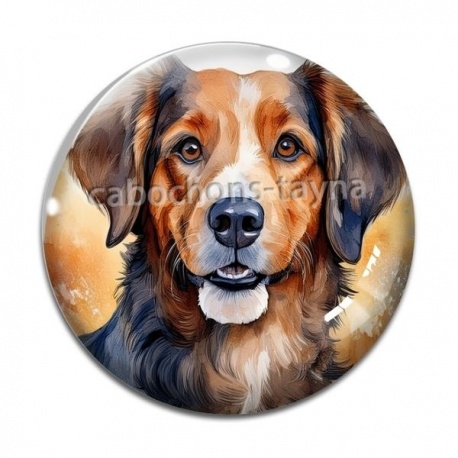Cabochon Verre - chien
