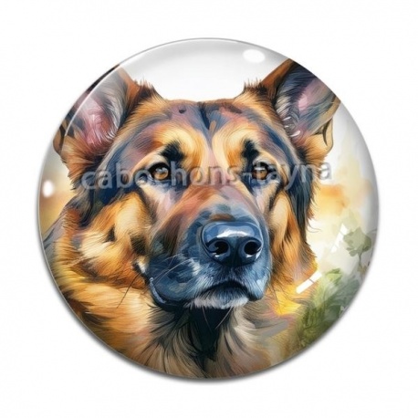 Cabochon Verre - chien