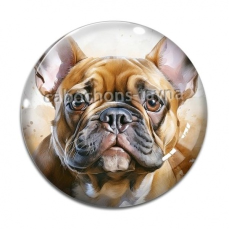 Cabochon Verre - chien