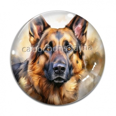 Cabochon Verre - chien