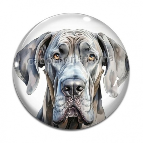 Cabochon Verre - chien