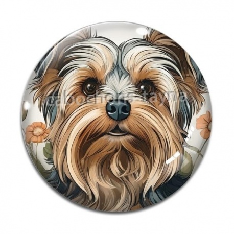 Cabochon Verre - chien