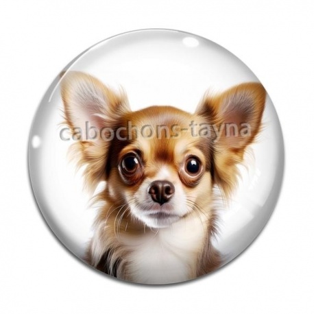 Cabochon Verre - chien