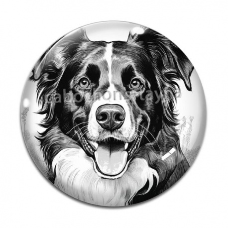 Cabochon Verre - chien