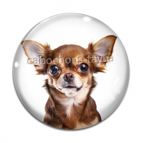 Cabochon Verre - chien