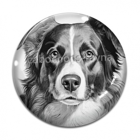 Cabochon Verre - chien
