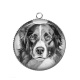 Pendentif Cabochon Argent - chien