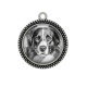 Pendentif Cabochon Argent - chien