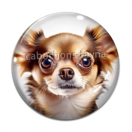 Cabochon Verre - chien