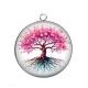 Pendentif Cabochon Argent - arbre de vie