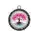 Pendentif Cabochon Argent - arbre de vie