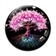 Cabochon Verre - arbre de vie