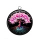 Pendentif Cabochon Argent - arbre de vie