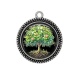 Pendentif Cabochon Argent - arbre de vie