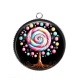 Pendentif Cabochon Argent - arbre de vie