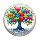 Cabochon Verre - arbre de vie
