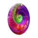 Cabochon Verre Ovale - spirale
