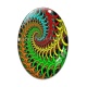Cabochon Verre Ovale - spirale