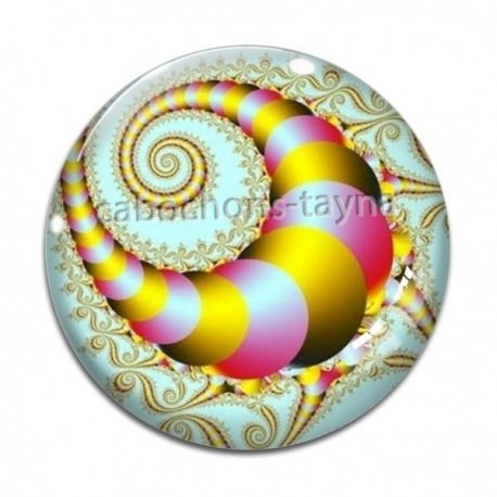 Cabochon Verre - spirale